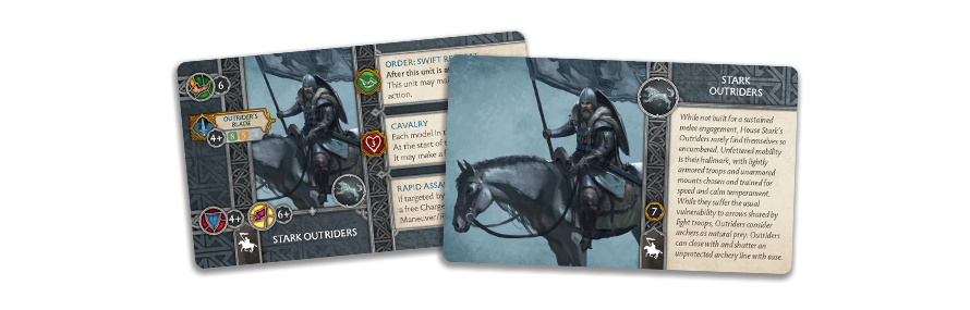 A Song of Ice and Fire : Tabletop Miniatures Game - Stark Outriders